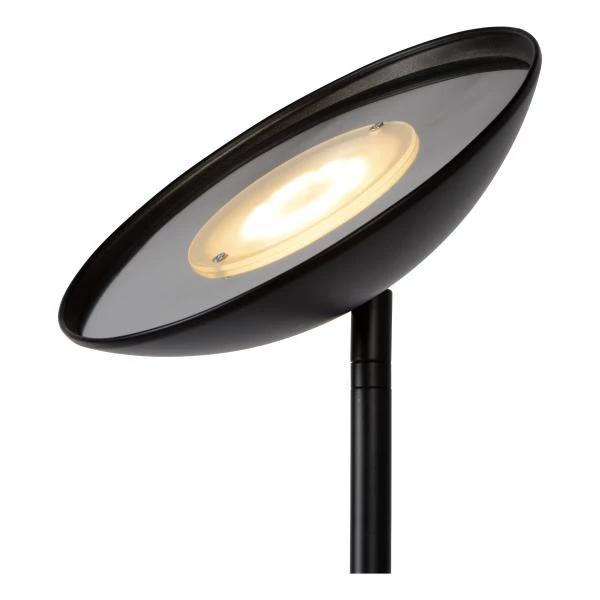 Lucide ZENITH - Floor reading lamp - LED Dim. - 3000K - Black - detail 2